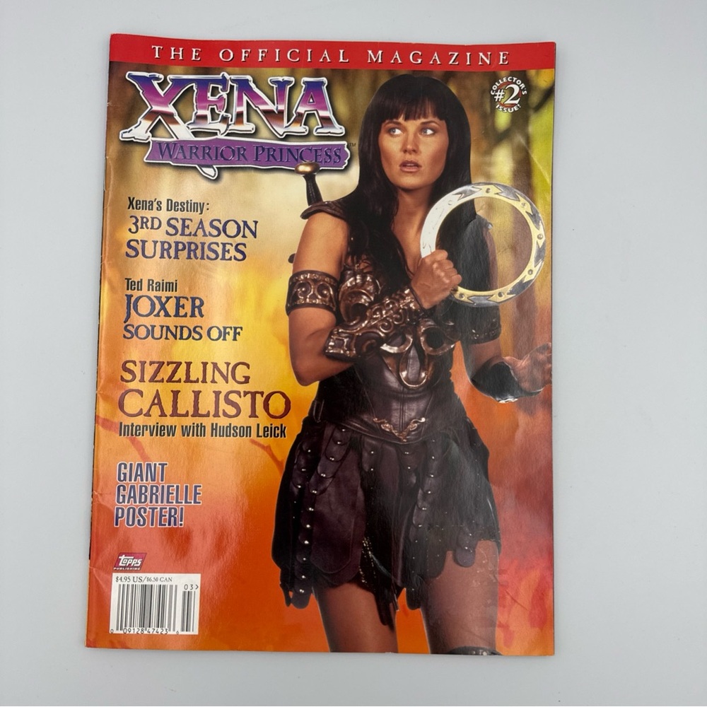 Xena Warrior Princess Magazine #2‎ 1997 Topps w Gabrielle Poster
